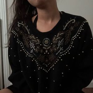Vintage Maurada Beaded Sweater